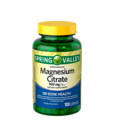 SPRING VALLEY RAPID RELEASE MAGNESIUM CITRATE DIETARY SUPPLEMENT 100 MG 100 COUNT