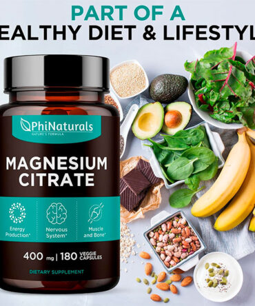 MAGNESIUM CITRATE 400 MG SUPPLEMENT 180 CAPSULES