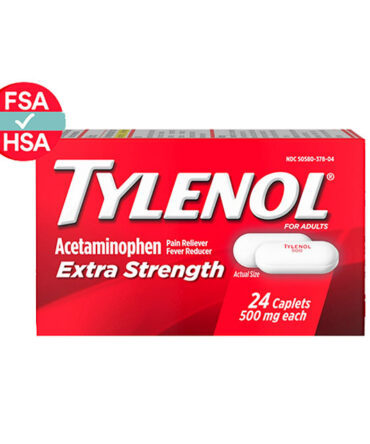 Tylenol Extra Cápsulas Fuertes con 500 mg de Acetaminofén, 24 Unidades